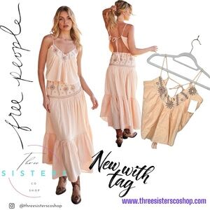 Free People Crystal Cove Top Embroidered Women's Top